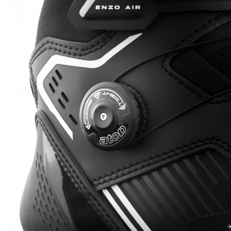 Bottes de moto Shima Enzo Air noires et blanches