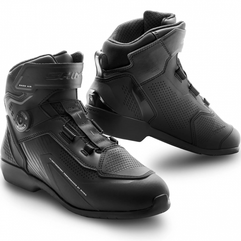 Bottes de moto pour femmes Shima Enzo Air noires