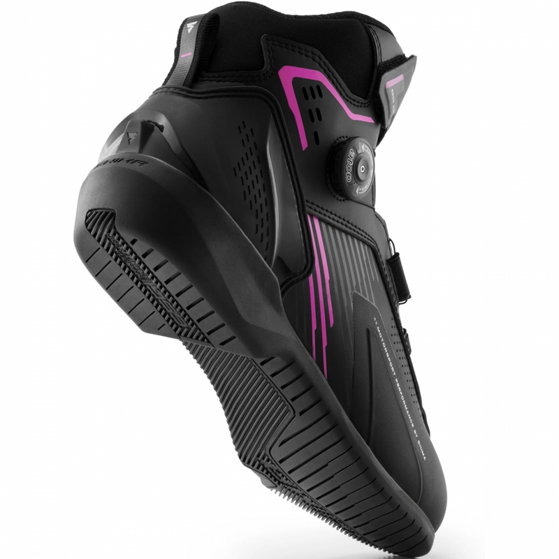 Bottes de moto pour femmes Shima Enzo Air noir et rose