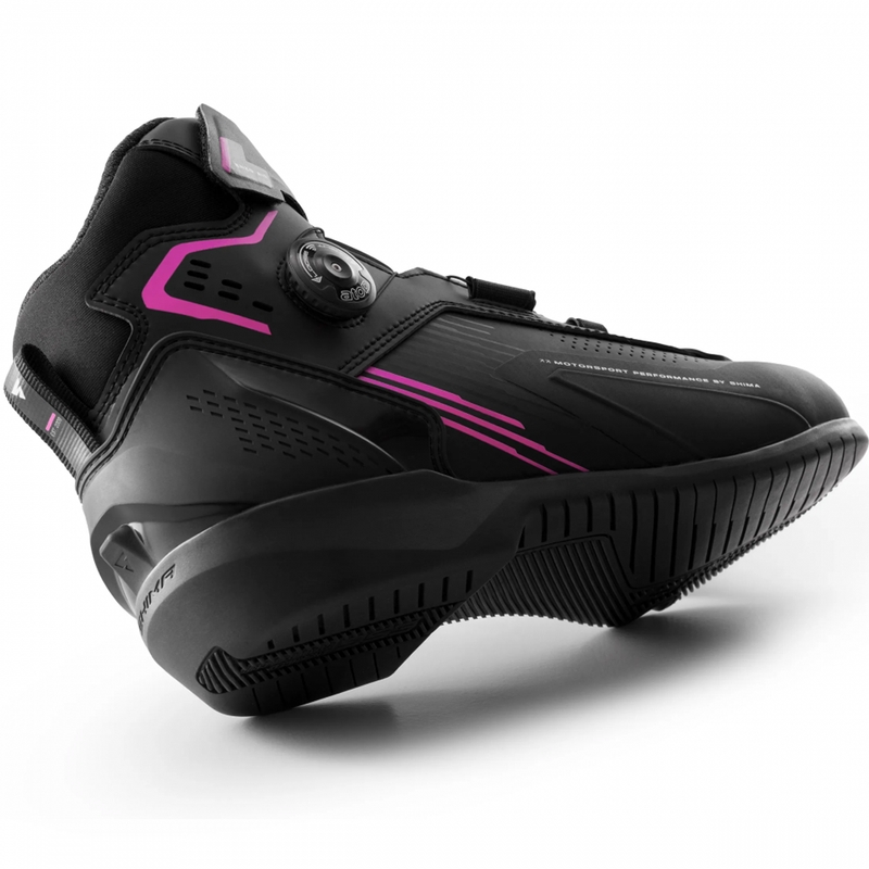 Bottes de moto pour femmes Shima Enzo Air noir et rose