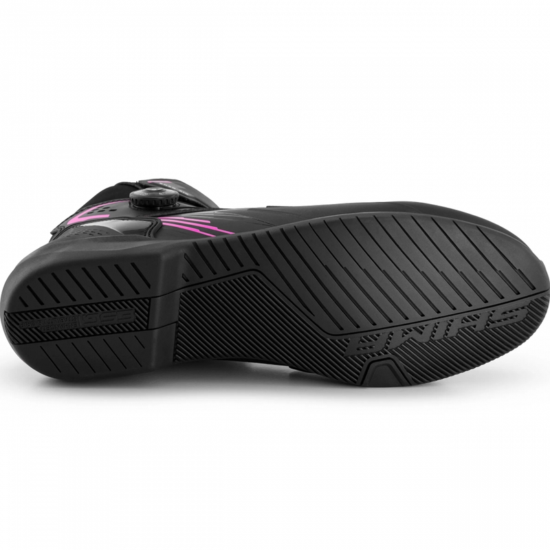 Bottes de moto pour femmes Shima Enzo Air noir et rose