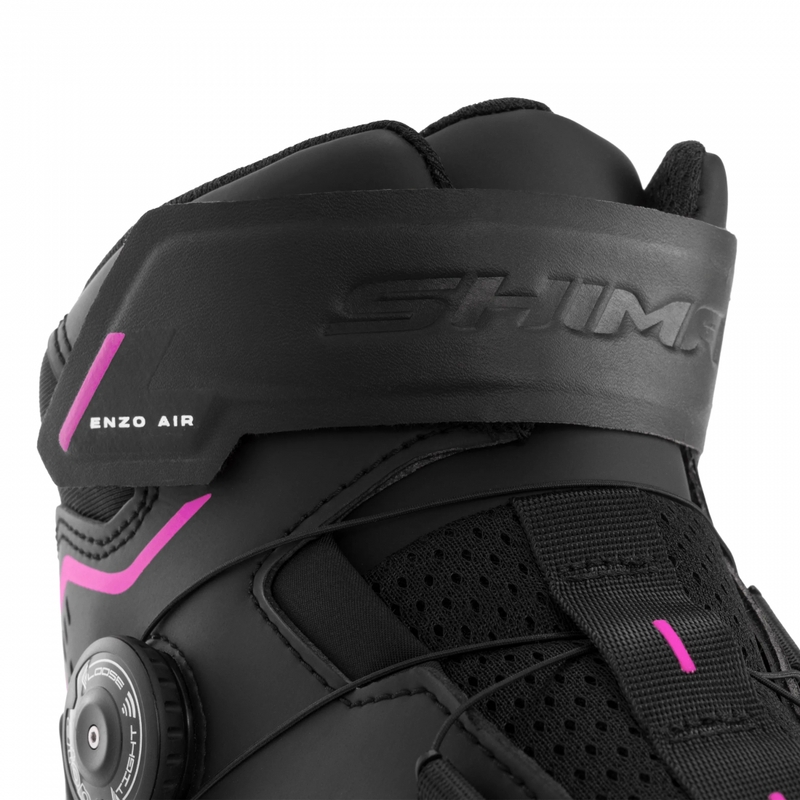 Bottes de moto pour femmes Shima Enzo Air noir et rose