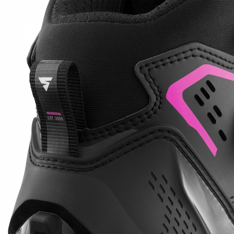 Bottes de moto pour femmes Shima Enzo Air noir et rose