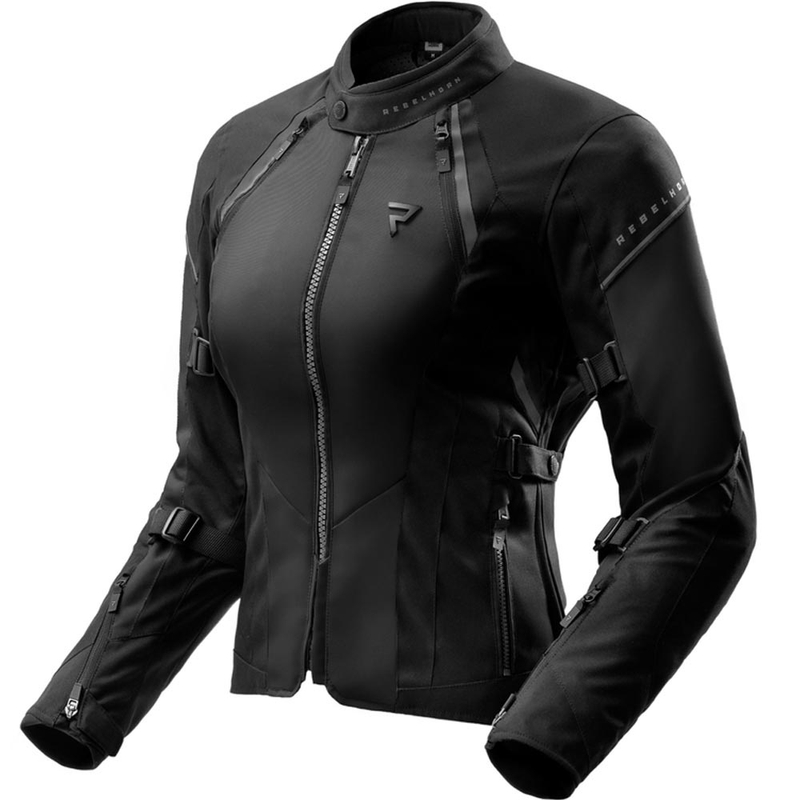 Veste de moto pour femme Rebelhorn Swift noire