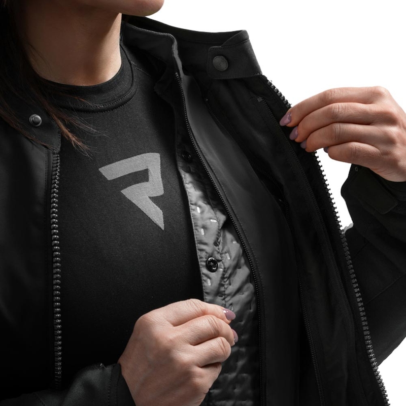 Veste de moto pour femme Rebelhorn Swift noire