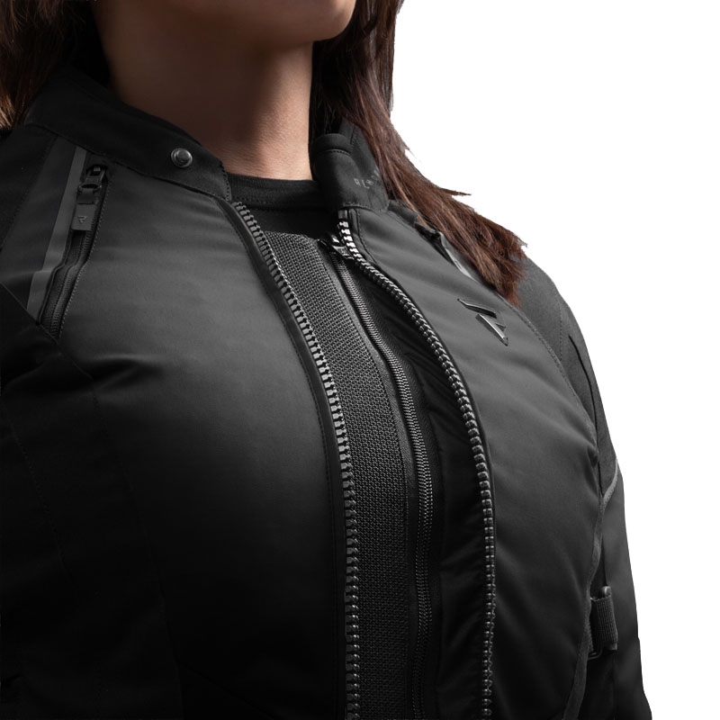 Veste de moto pour femme Rebelhorn Swift noire