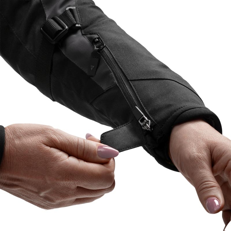 Veste de moto pour femme Rebelhorn Swift noir-gris-rose