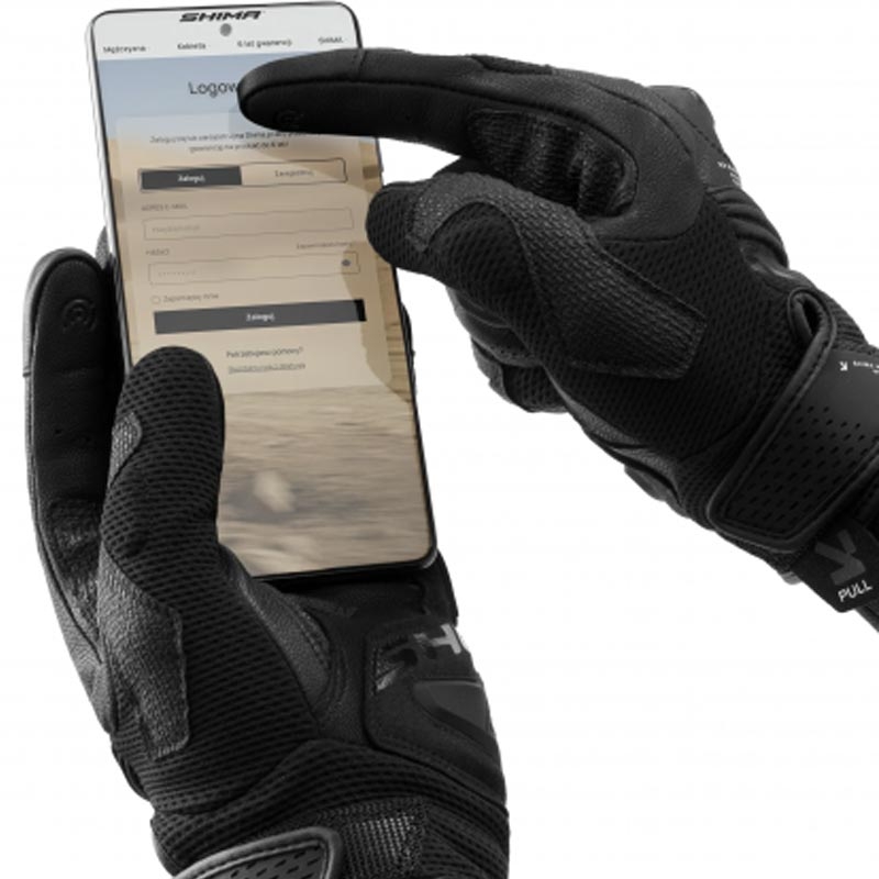 Gants de moto Shima Spark 3.0 noirs