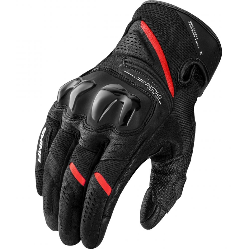 Gants de moto Shima Spark 3.0 noir et rouge