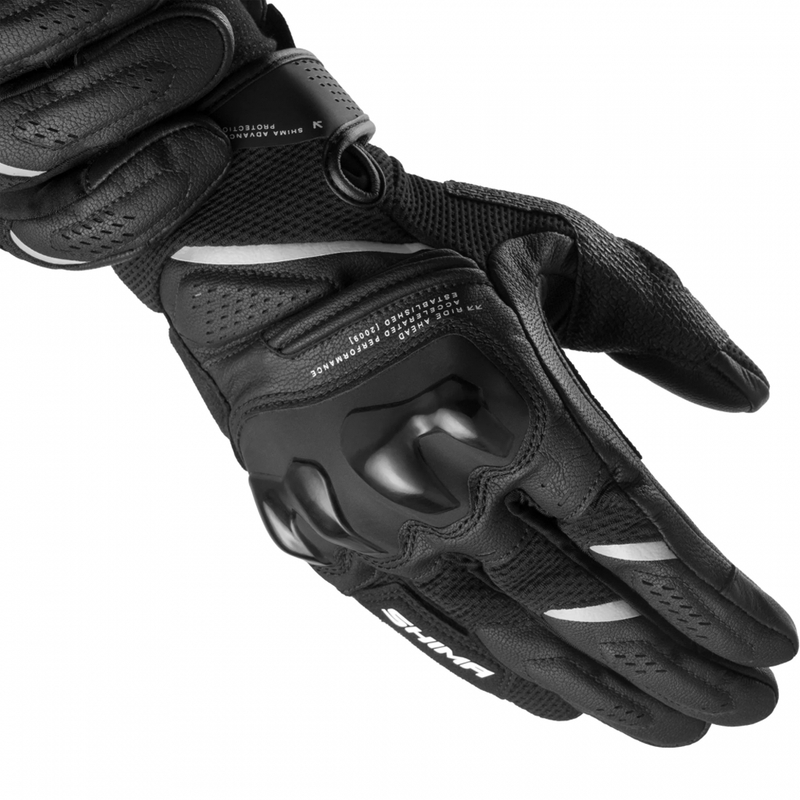Gants de moto Shima Spark 3.0 noir et blanc