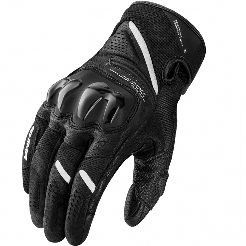 Gants de moto pour femmes Shima Spark 3.0 noir et blanc