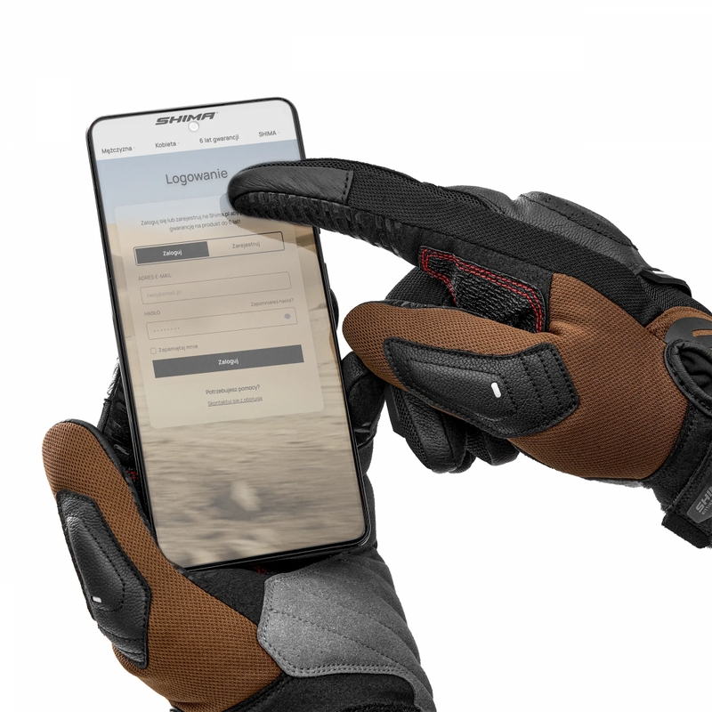 Gants de moto Shima Blaze 3.0 marron