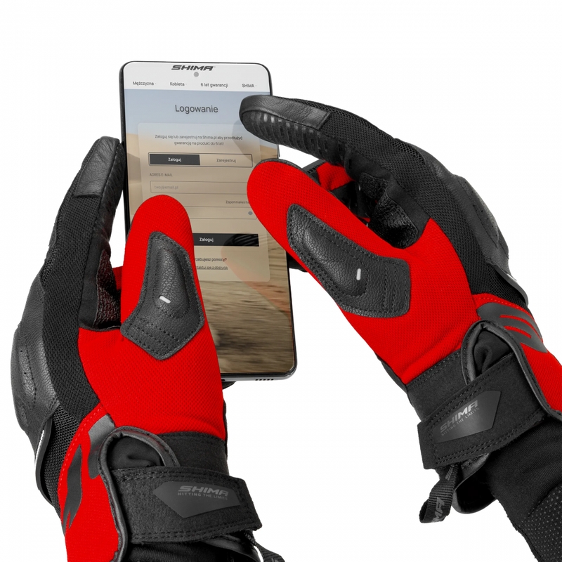 Gants de moto Shima Blaze 3.0 rouges