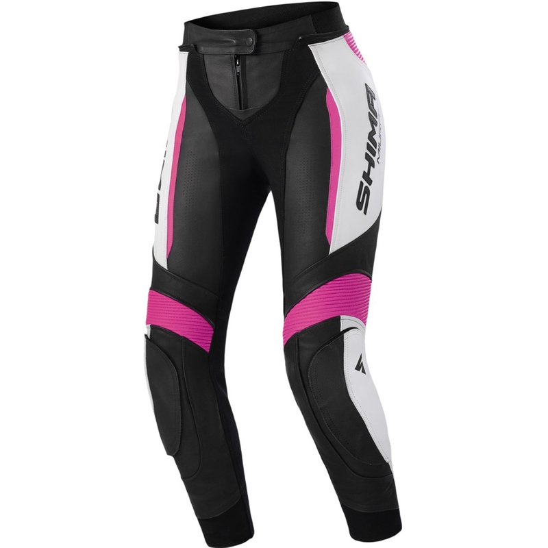 Pantalon de moto pour femme Shima Miura 2.0 noir-rose fluo