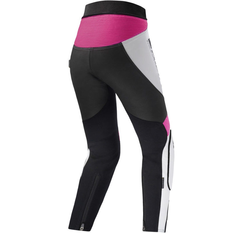 Pantalon de moto pour femme Shima Miura 2.0 noir-rose fluo