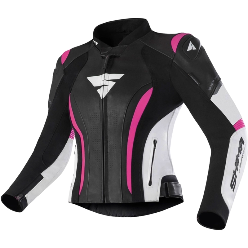 Veste de moto pour femme Shima Miura 2.0 noir-rose fluo