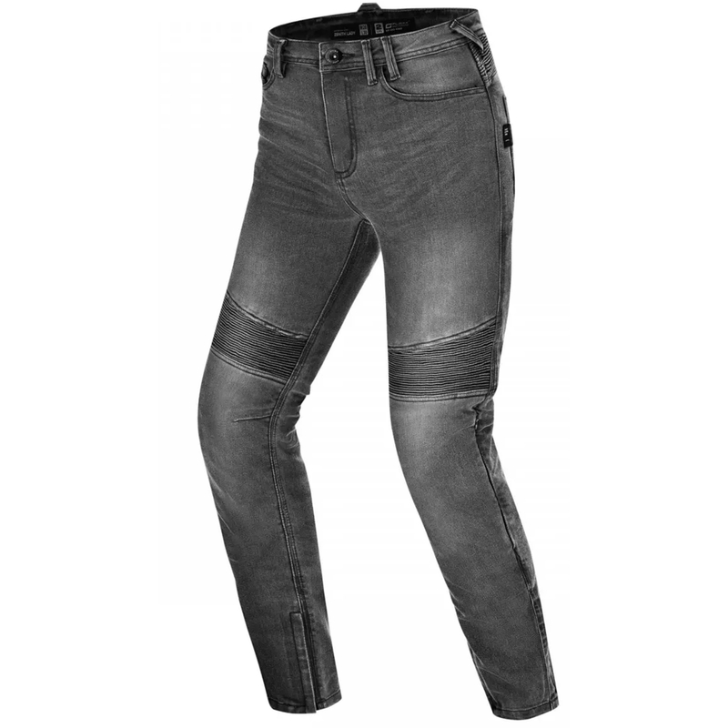 Jean moto long pour femme Shima Zenith gris
