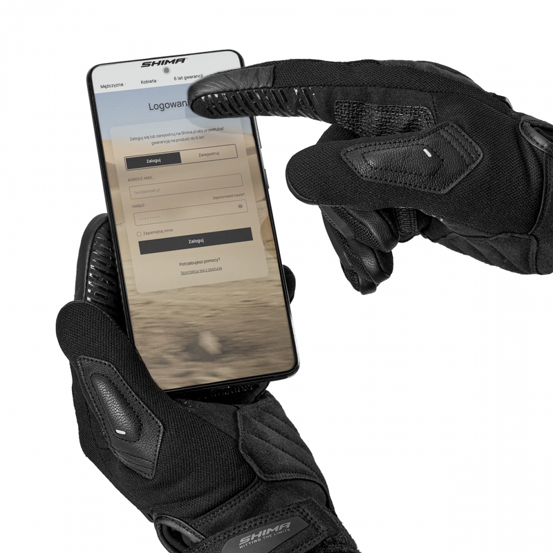Gants de moto pour femmes Shima Blaze 3.0 noirs