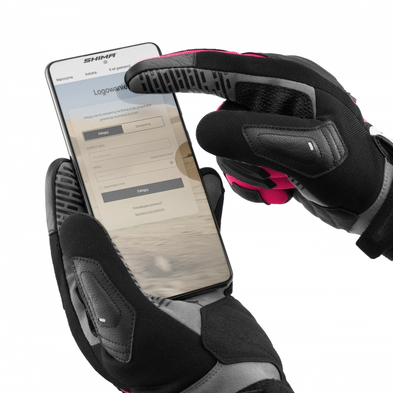 Gants de moto pour femmes Shima Blaze 3.0 roses