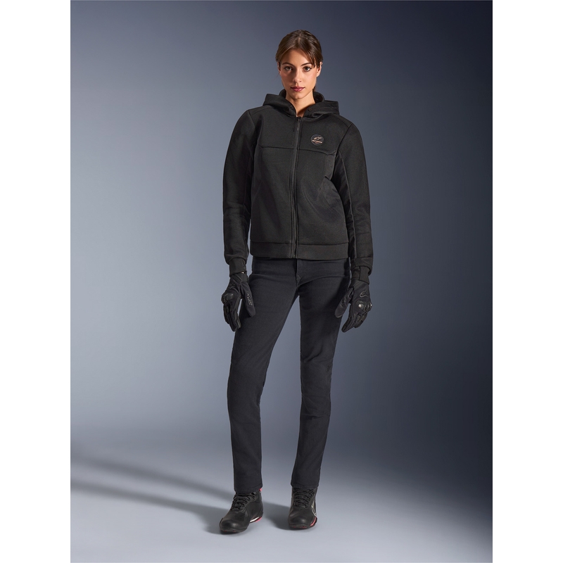 Blouson de moto Alpinestars Stella Chrome Superairflow pour femme, noir et cuivre