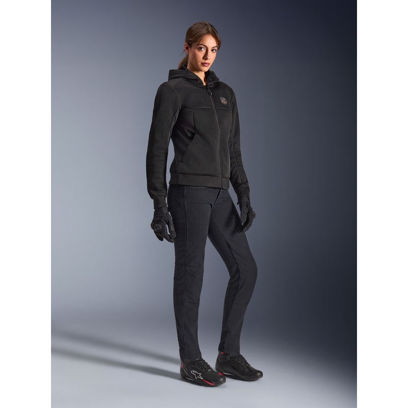 Blouson de moto Alpinestars Stella Chrome Superairflow pour femme, noir et cuivre