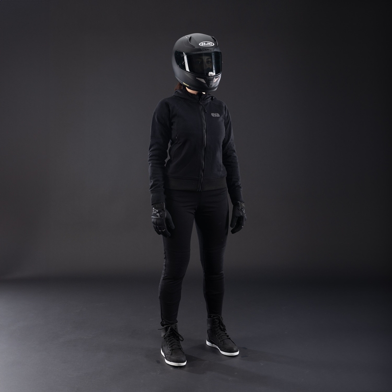 Veste de moto Oxford Armourlite AA Contour pour femme, noire
