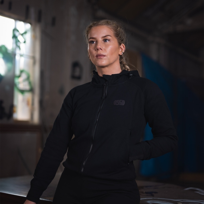 Veste de moto Oxford Armourlite AA Contour pour femme, noire