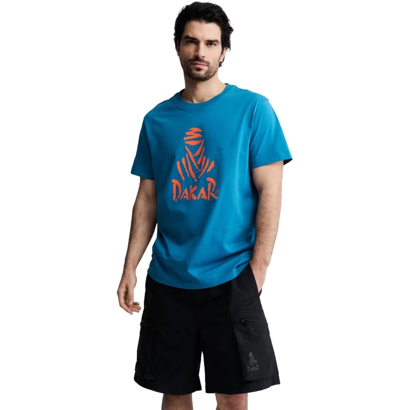 T-shirt bleu Dakar Logo 263