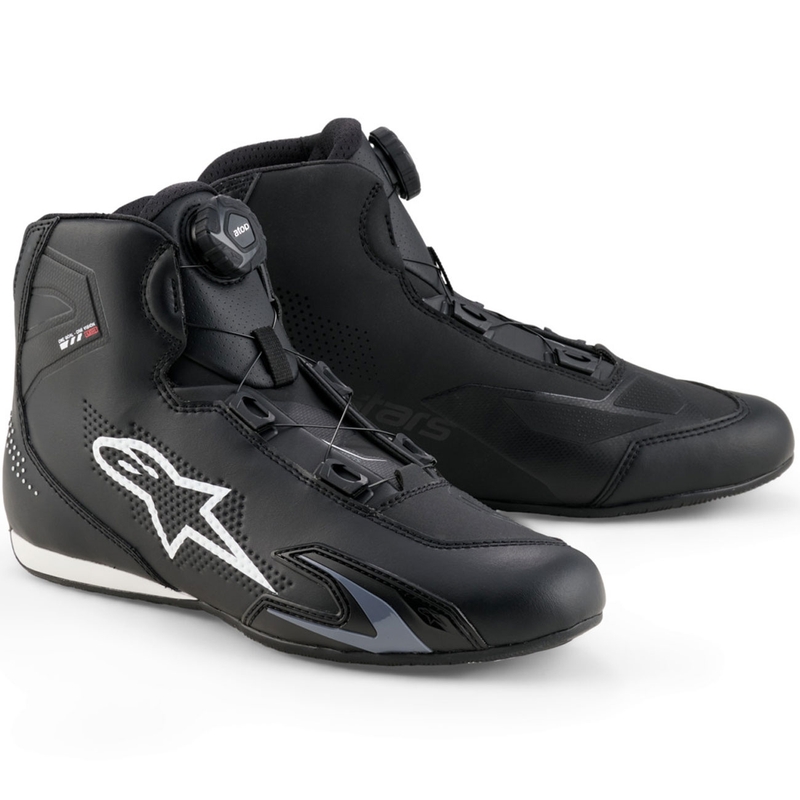 Bottes de moto Alpinestars Celer noires et blanches