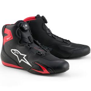 Bottes de moto Alpinestars Celer noires-rouges-blanches