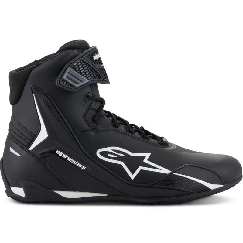 Bottes de moto Alpinestars Faster-4 noires et blanches