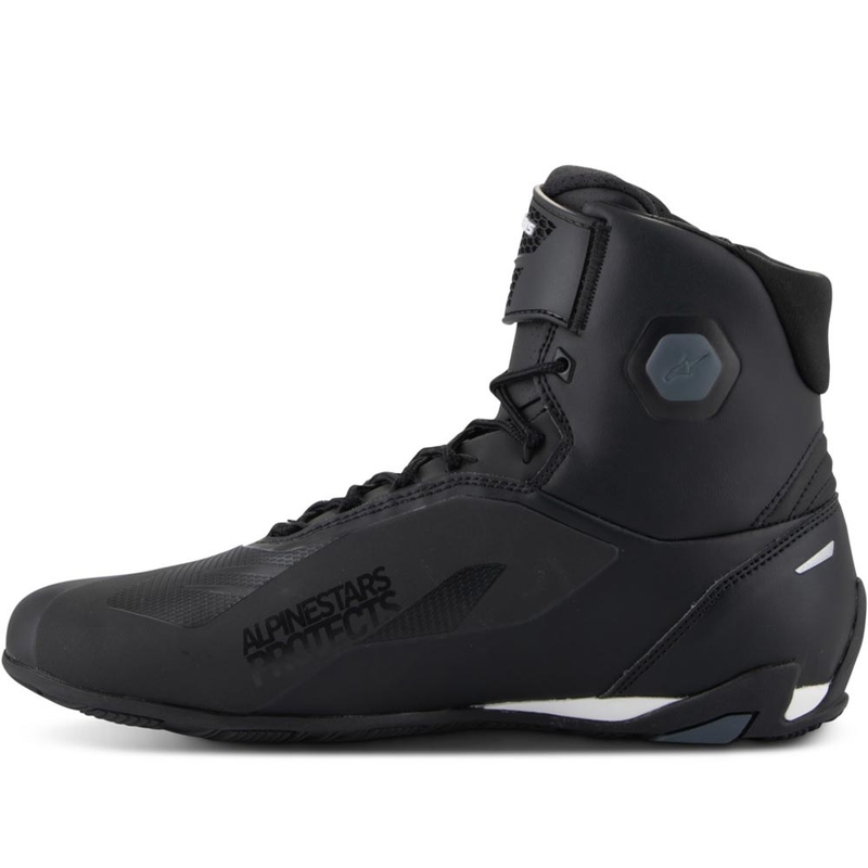 Bottes de moto Alpinestars Faster-4 noires et blanches