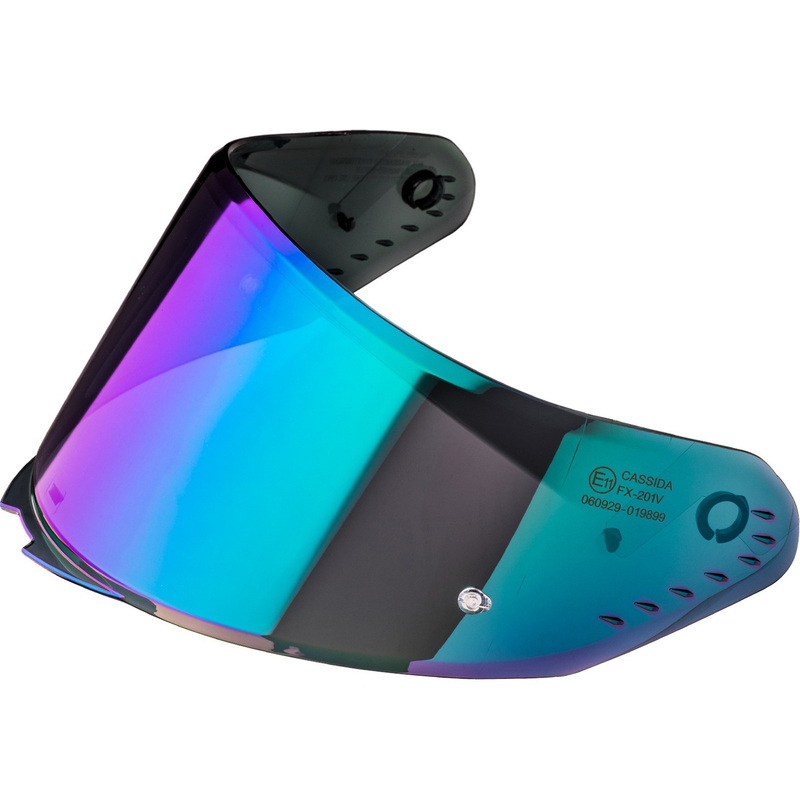 Visière REVO iridium pour casques Cassida AERO avec préparation Pinlock