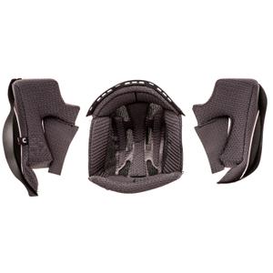 Mousses de joues et calotte pour casques de moto Cassida AERO, noires