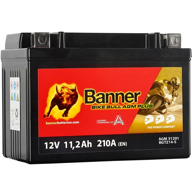 Batterie AGM Banner BIKE BULL AGM PLUS 51201 BGTZ14-S