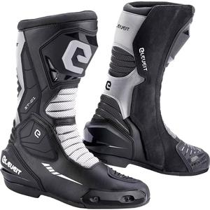 Bottes de moto Eleveit ST-01 noir et blanc