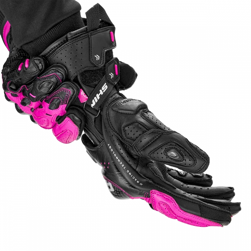 Gants de moto pour femmes Shima RS-3 roses