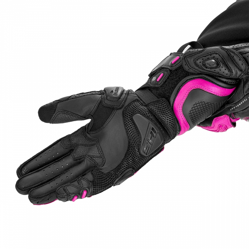 Gants de moto pour femmes Shima RS-3 roses