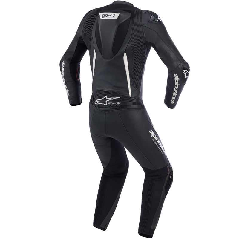 Combinaison de moto en cuir une pièce Alpinestars Stella GP-R7 pour femme, noire