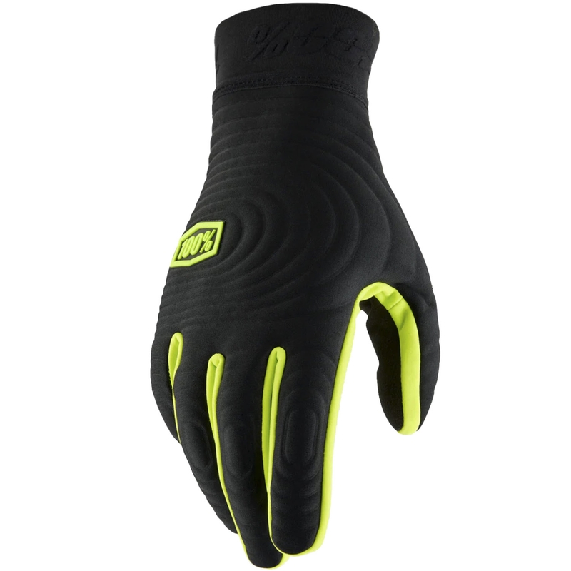 Gants de motocross 100% - USA BRISKER EXTREME jaune fluo-noir