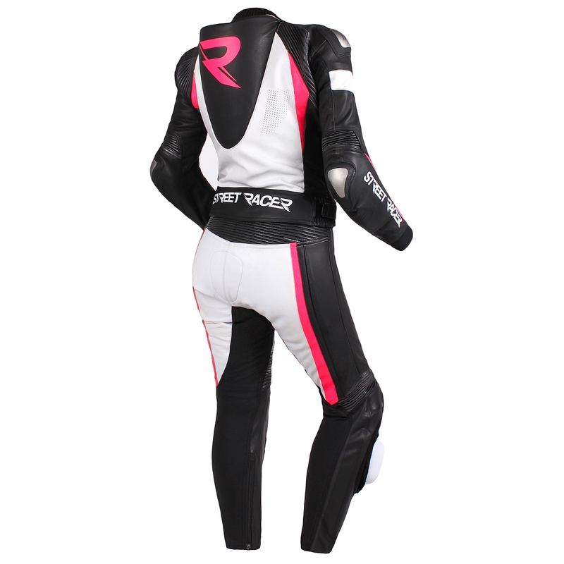 Combinaison pour femmes Street Racer Kiara noir-blanc-rose fluo soldes