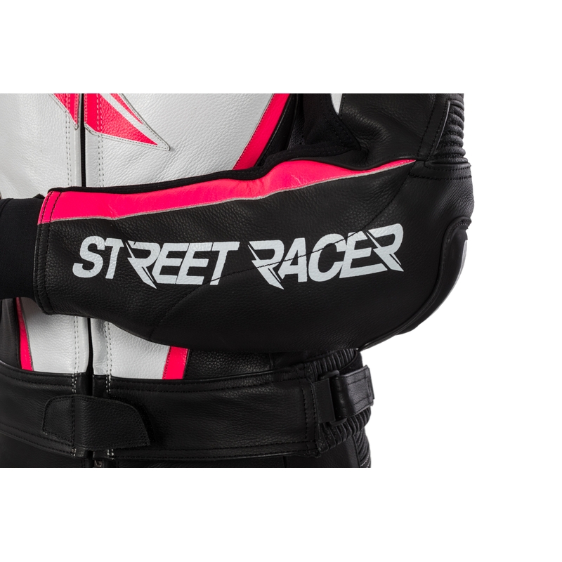 Combinaison pour femmes Street Racer Kiara noir-blanc-rose fluo soldes