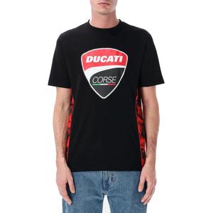 T-shirt noir Ducati Corse CAMU DETAILS