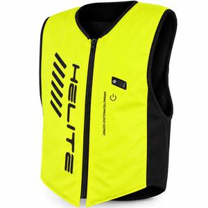 Gilet airbag Helite Double Turtle Hivis vert-jaune