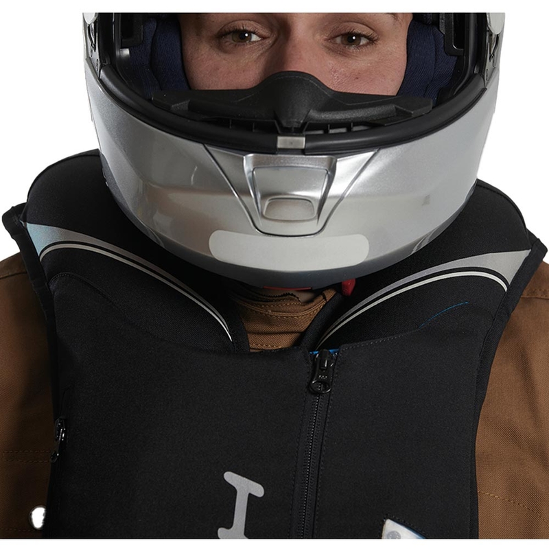 Gilet airbag Helite Double Turtle Hivis vert-jaune