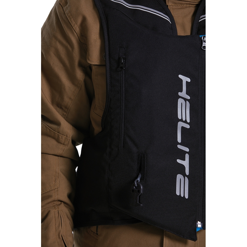 Gilet airbag Helite Double Turtle Hivis vert-jaune