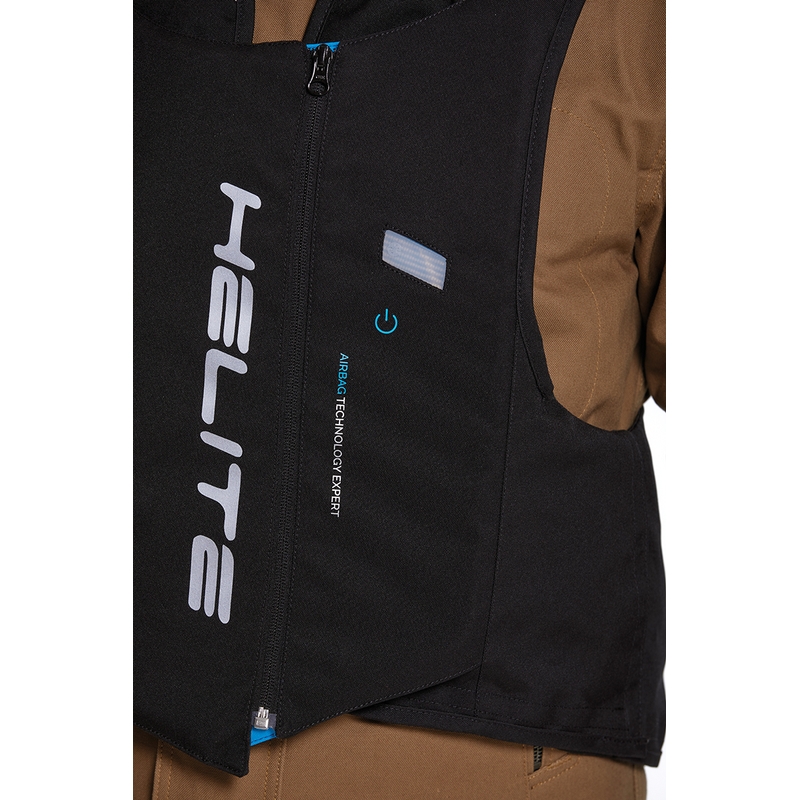 Gilet airbag Helite Double Turtle Hivis vert-jaune
