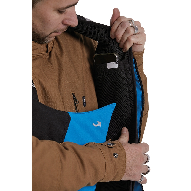 Gilet airbag Helite Double Turtle Hivis vert-jaune