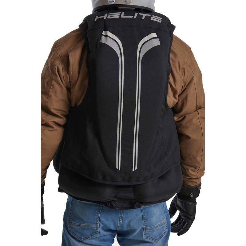 Gilet airbag Helite Double Turtle Hivis vert-jaune