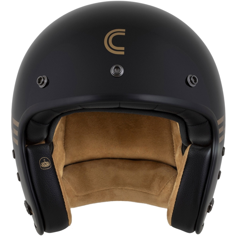 Cassida Eso Jawa Pérák casque ouvert noir perle or
